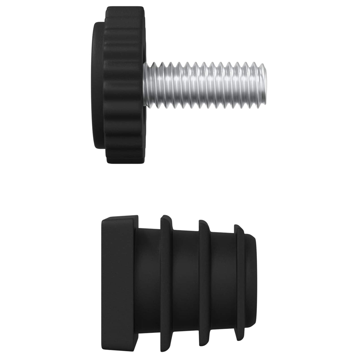 Möbel Leveler Verstellbar 1895 stk. Schwarz PP