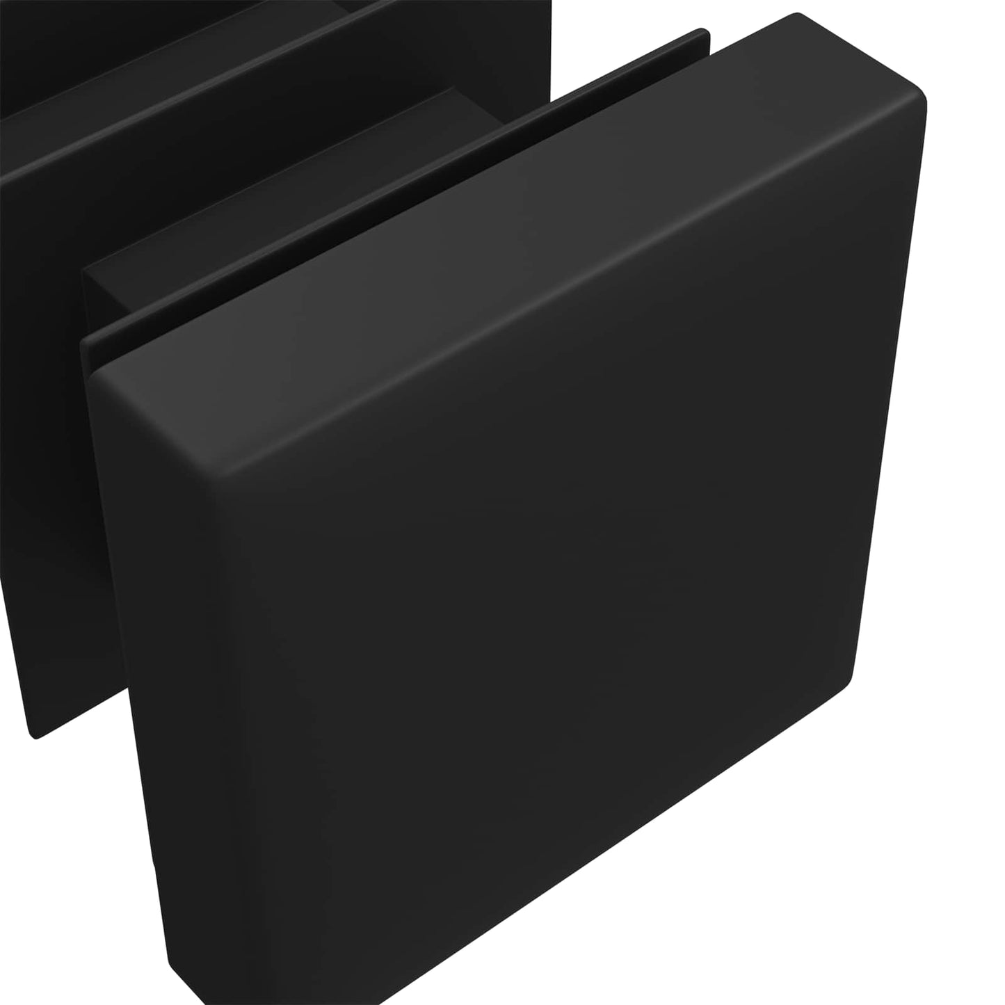 Endkappen 2 Stk. Schwarz 15 x 15 x 15 mm PP