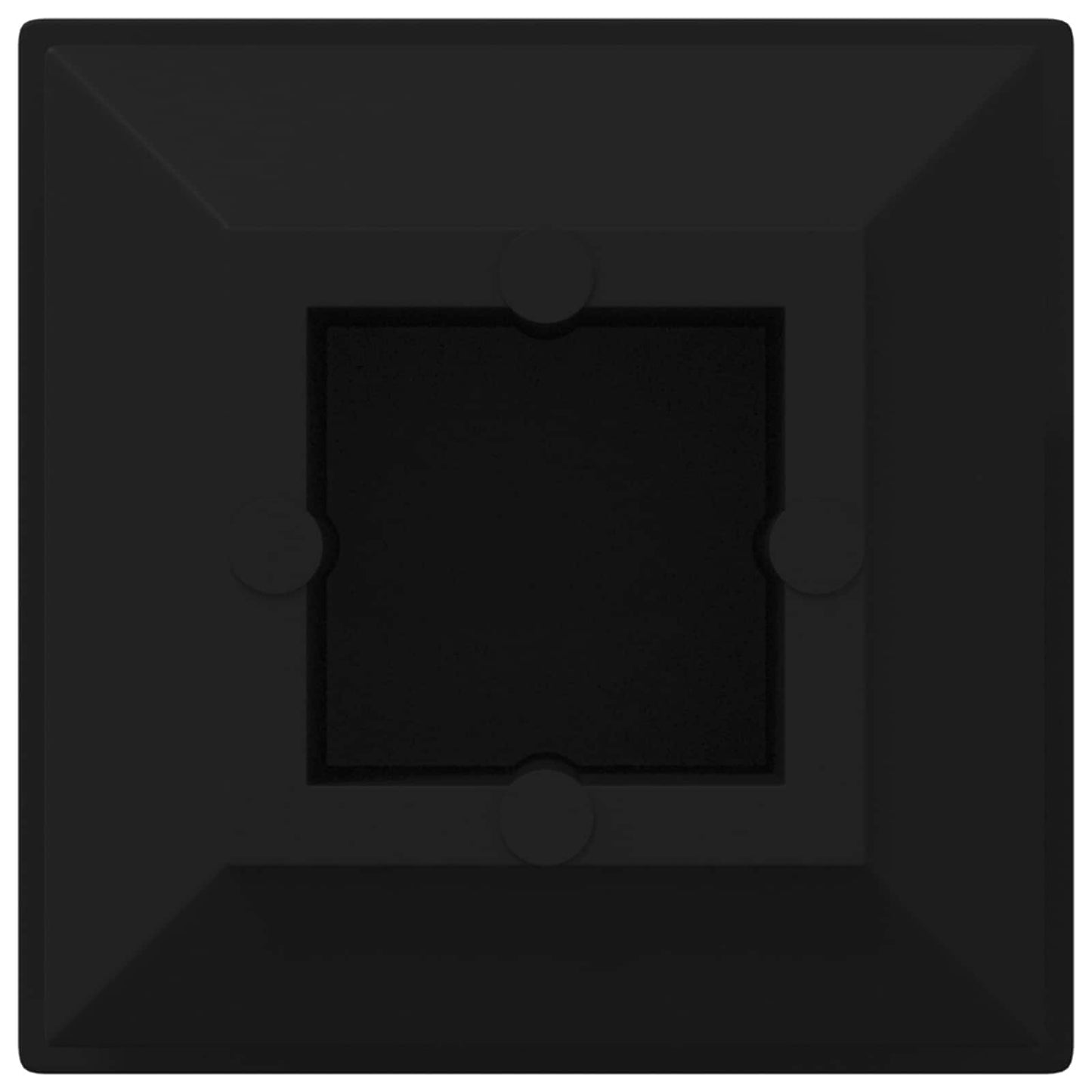 Endkappen 12 Stk. Schwarz 15 x 15 x 15 mm PP