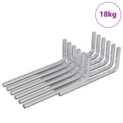 Inbusschlüssel 4675 Stk. Silber 20 x 52 mm Stahl