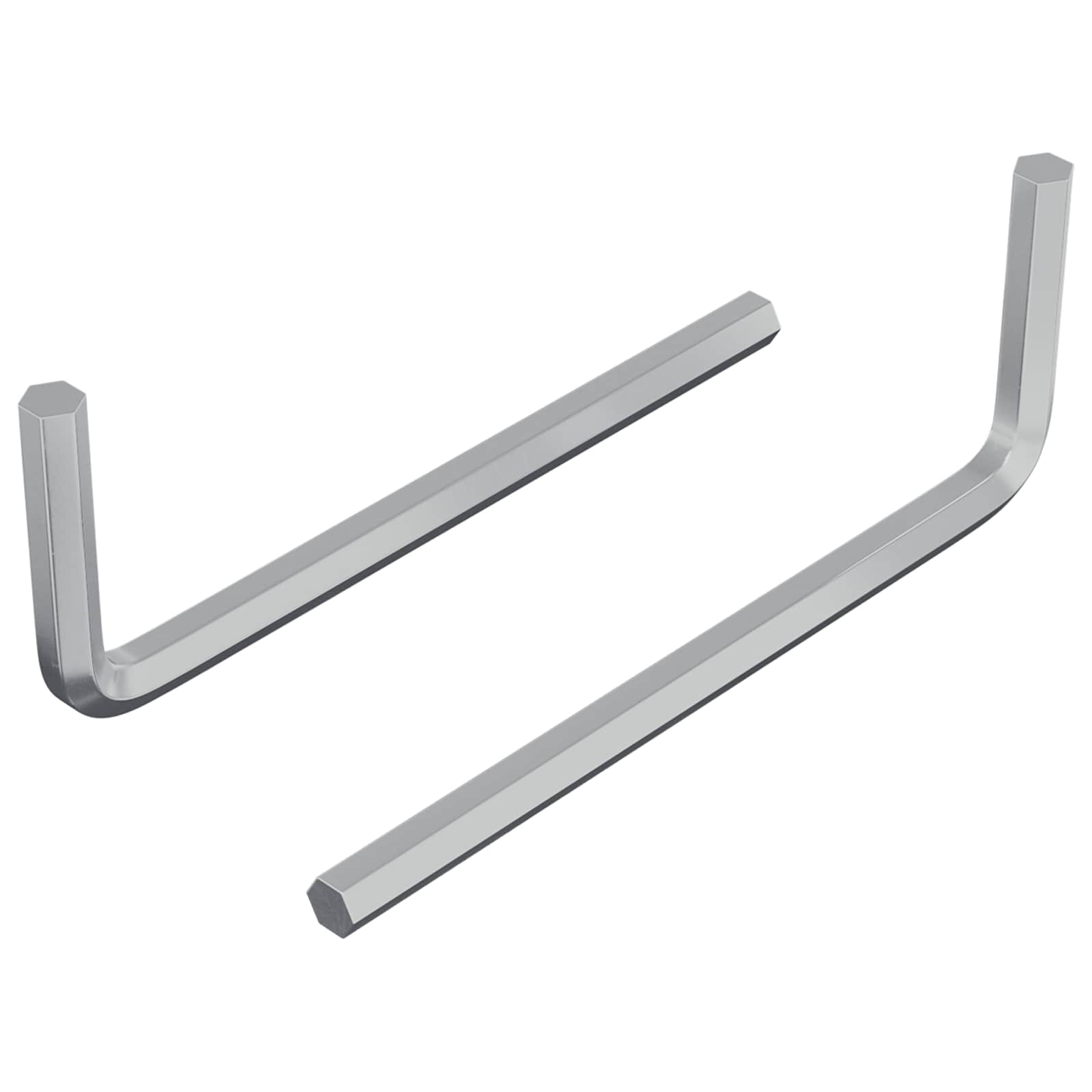 Inbusschlüssel 2 Stk. Silber 22 x 66 mm Stahl