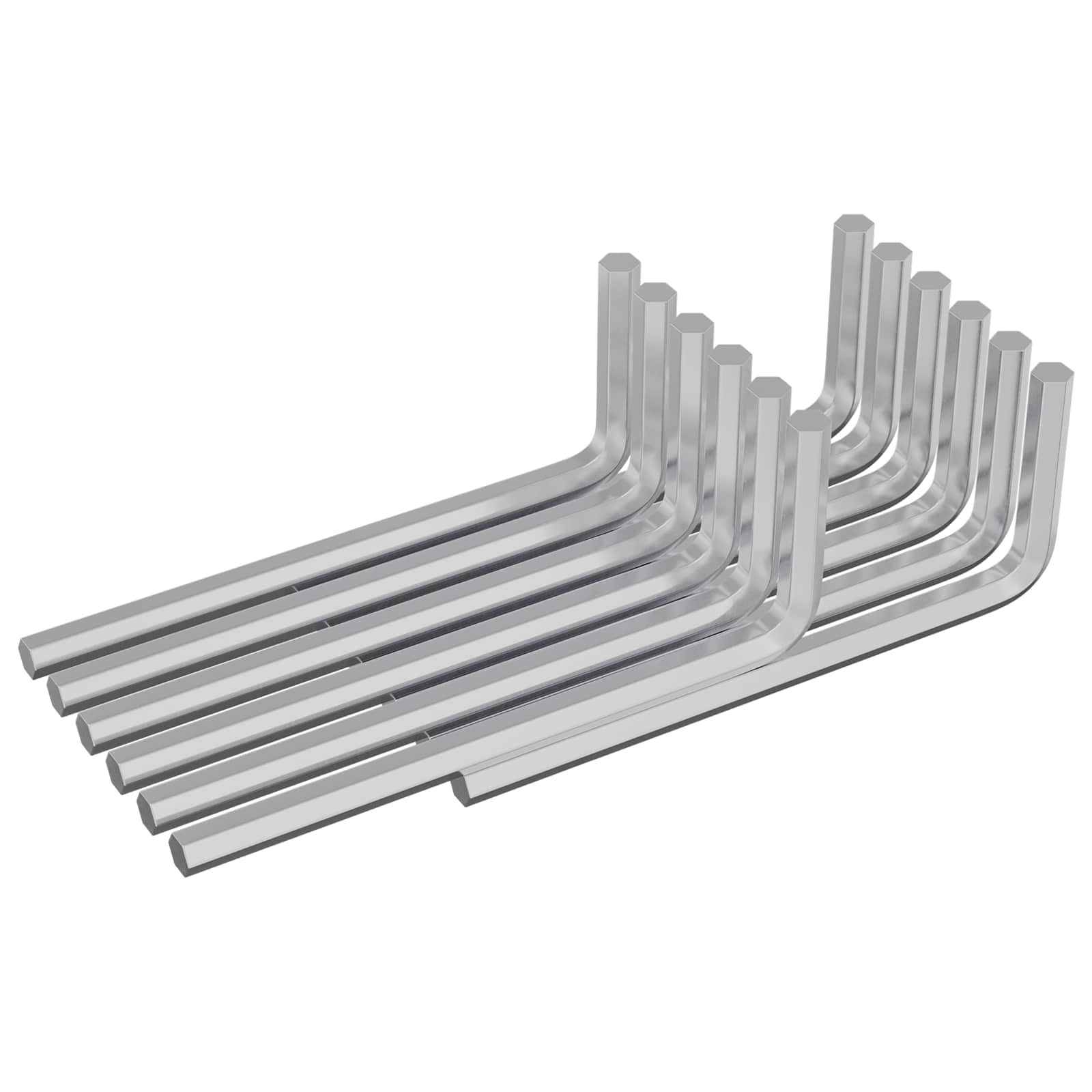 Inbusschlüssel 2118 Stk. Silber 22 x 66 mm Stahl
