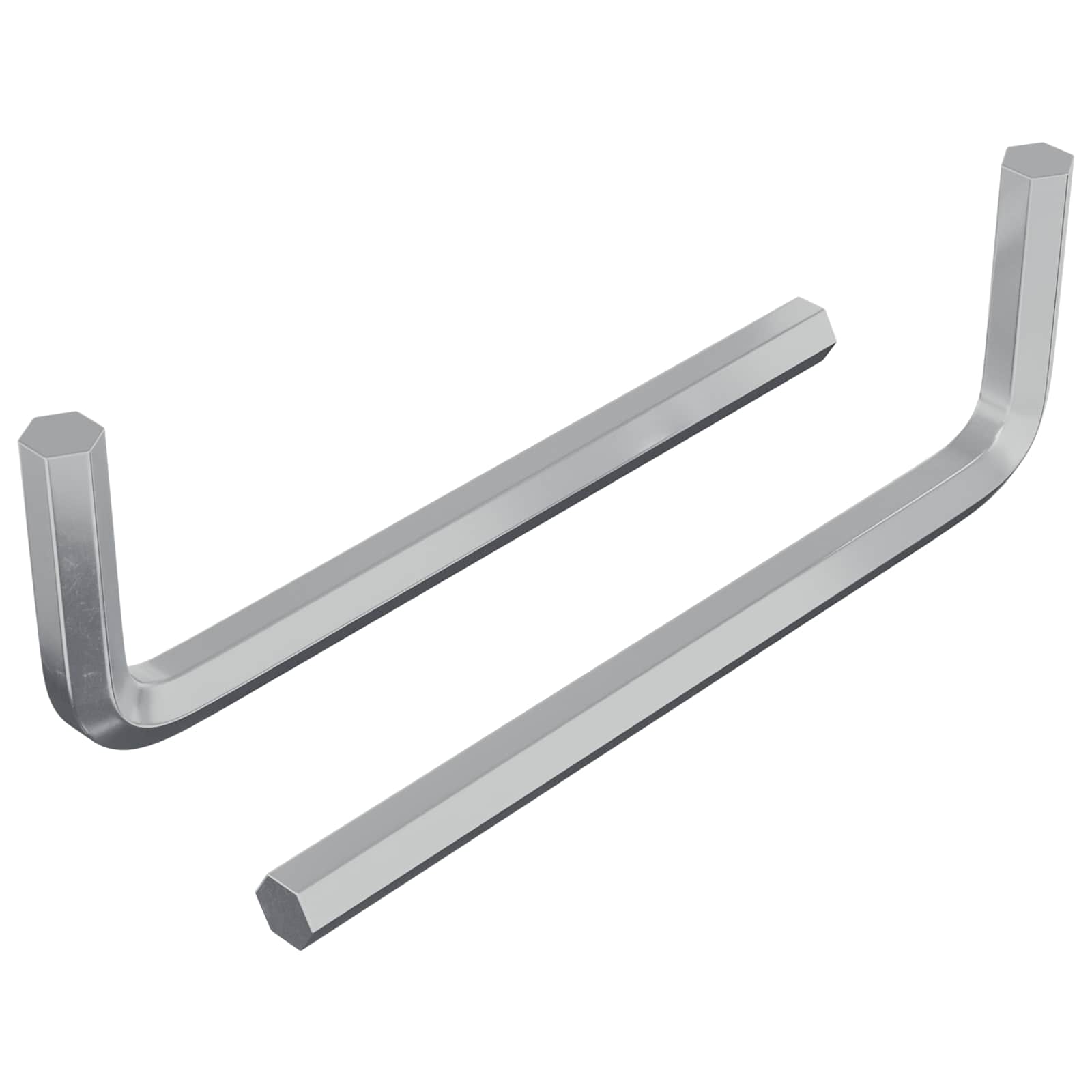 Inbusschlüssel 2 Stk. Silber 32 x 86 mm Stahl