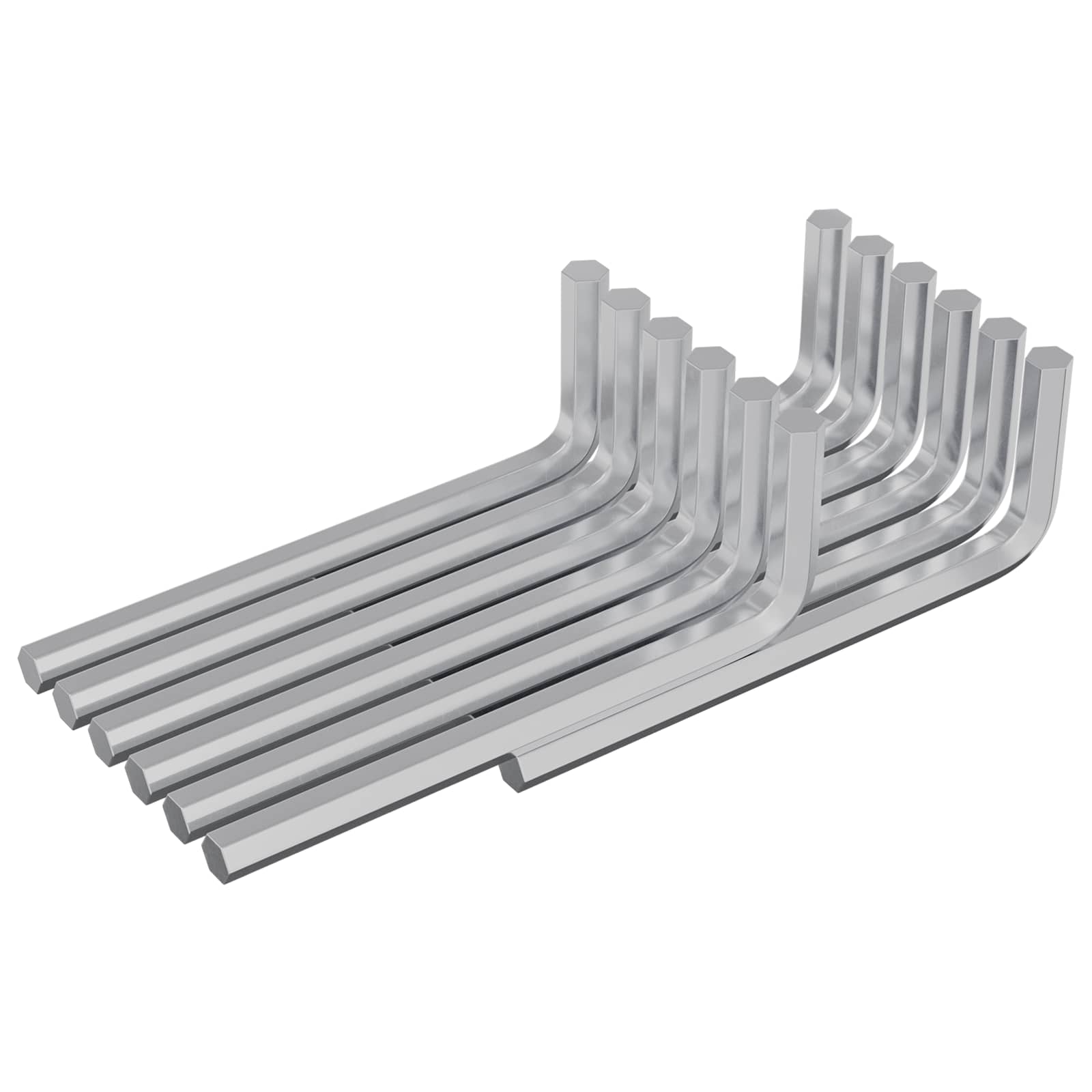 Inbusschlüssel 1800 Stk. Silber 32 x 86 mm Stahl
