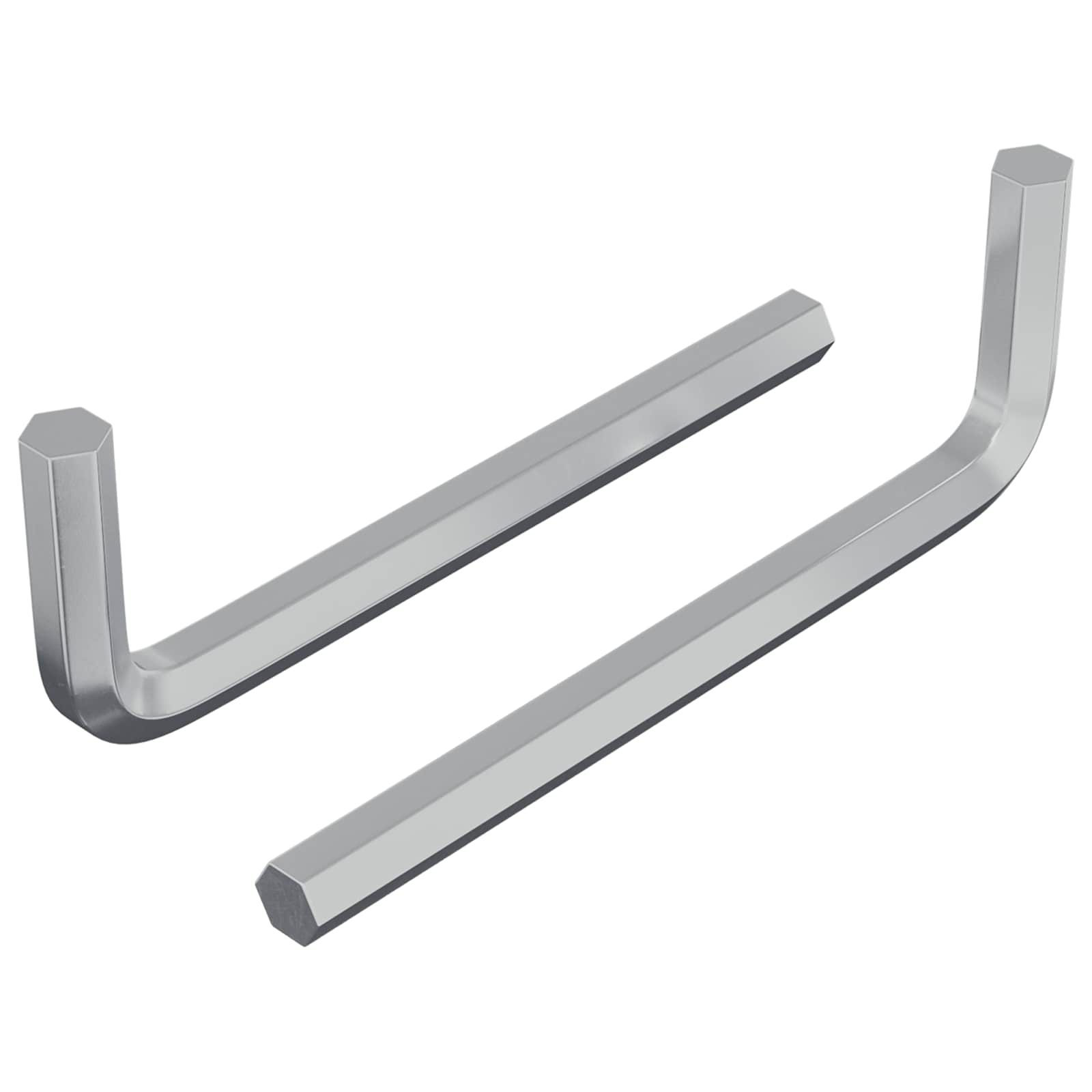 Inbusschlüssel 2 Stk. Silber 32 x 86 mm Stahl