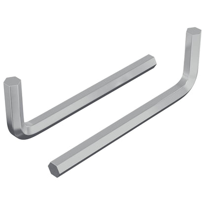 Inbusschlüssel 2 Stk. Silber 32 x 86 mm Stahl
