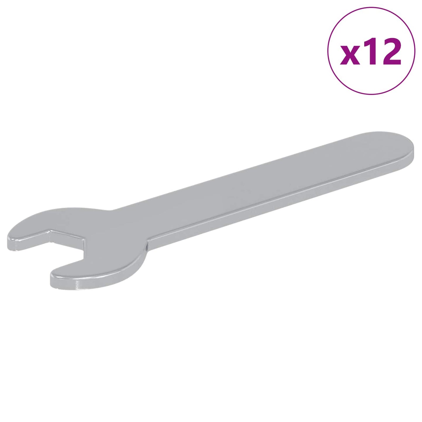 Spanner 12 Stk. Silber 10 mm Eisen