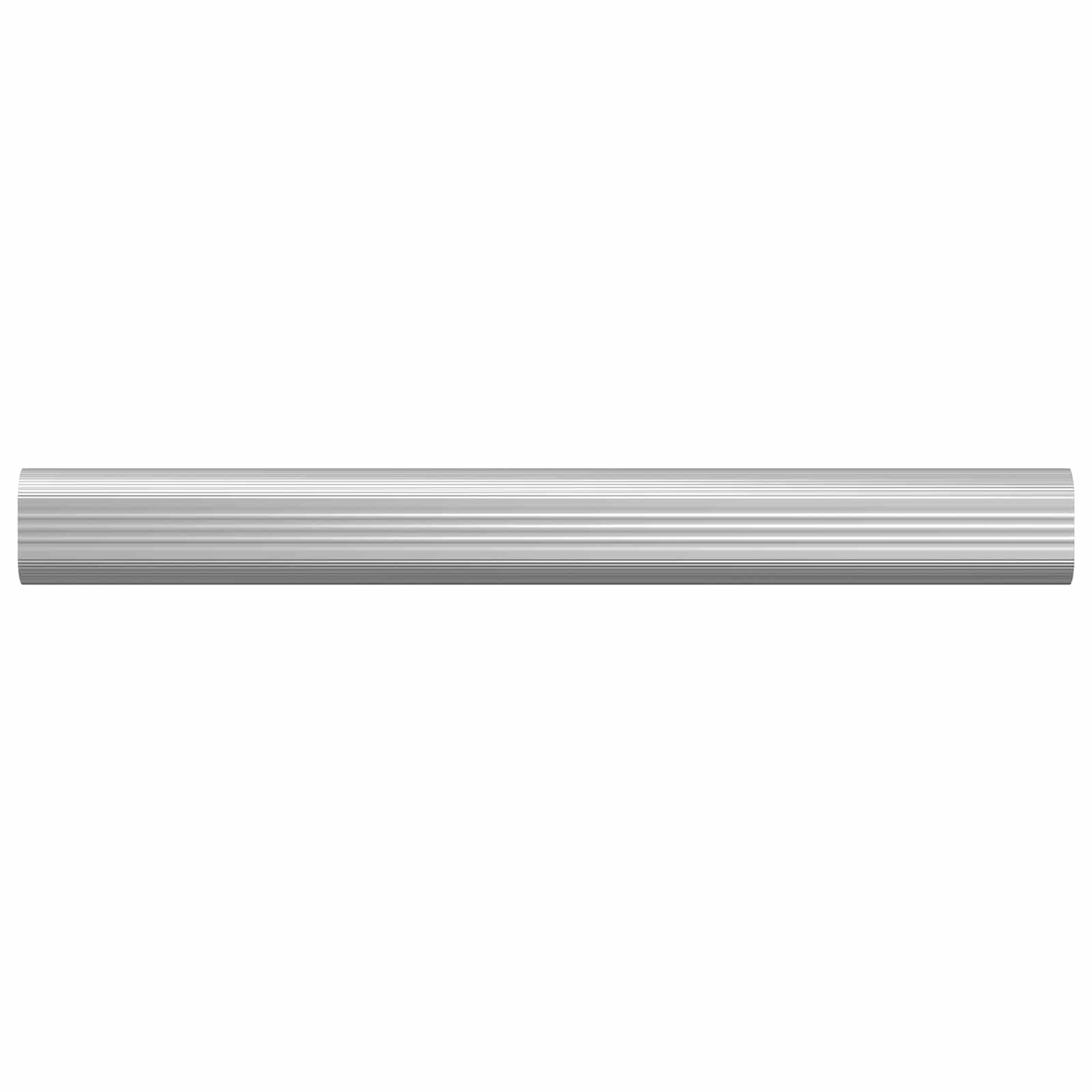Kleiderstange 2 stk. Silber 264 x 15 x 29 mm Aluminiumlegierung