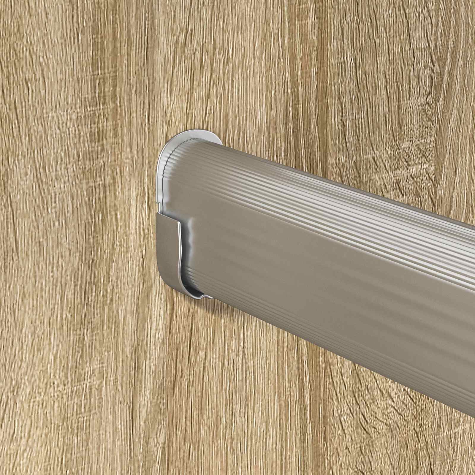 Kleiderstange 12 stk. Silber 316 x 15 x 29 mm