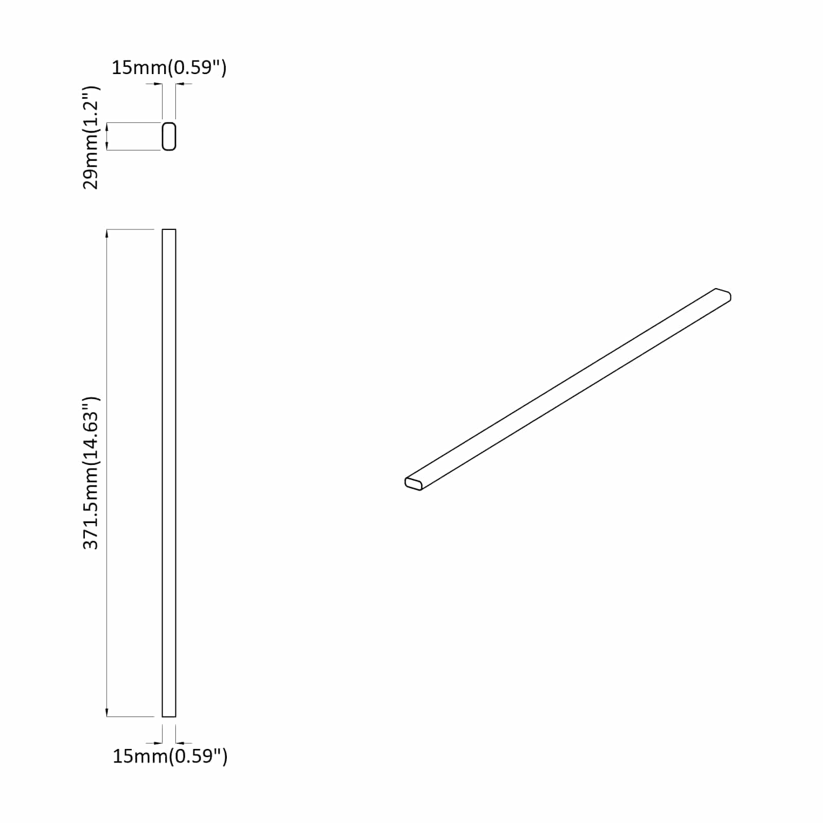Kleiderstange 12 stk. Silber 371,5 x 15 x 29 mm