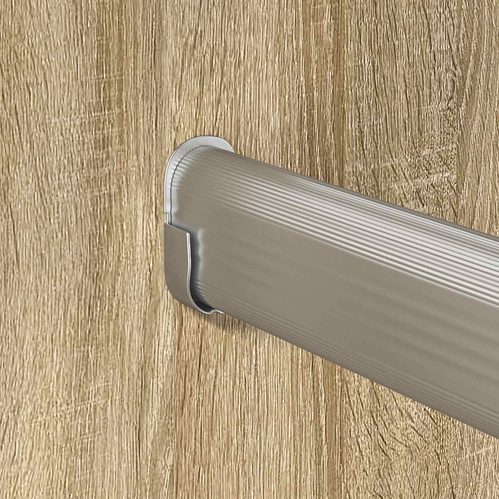 Kleiderstange 12 stk. Silber 372 x 15 x 29 mm