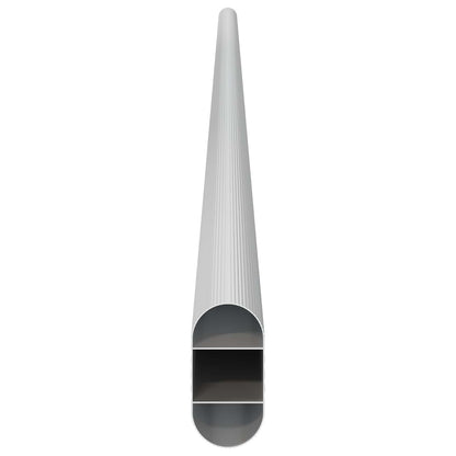 Kleiderstange 12 stk. Silber 864 x 15 x 29 mm