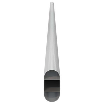 Kleiderstange 12 stk. Silber 964 x 15 x 29 mm