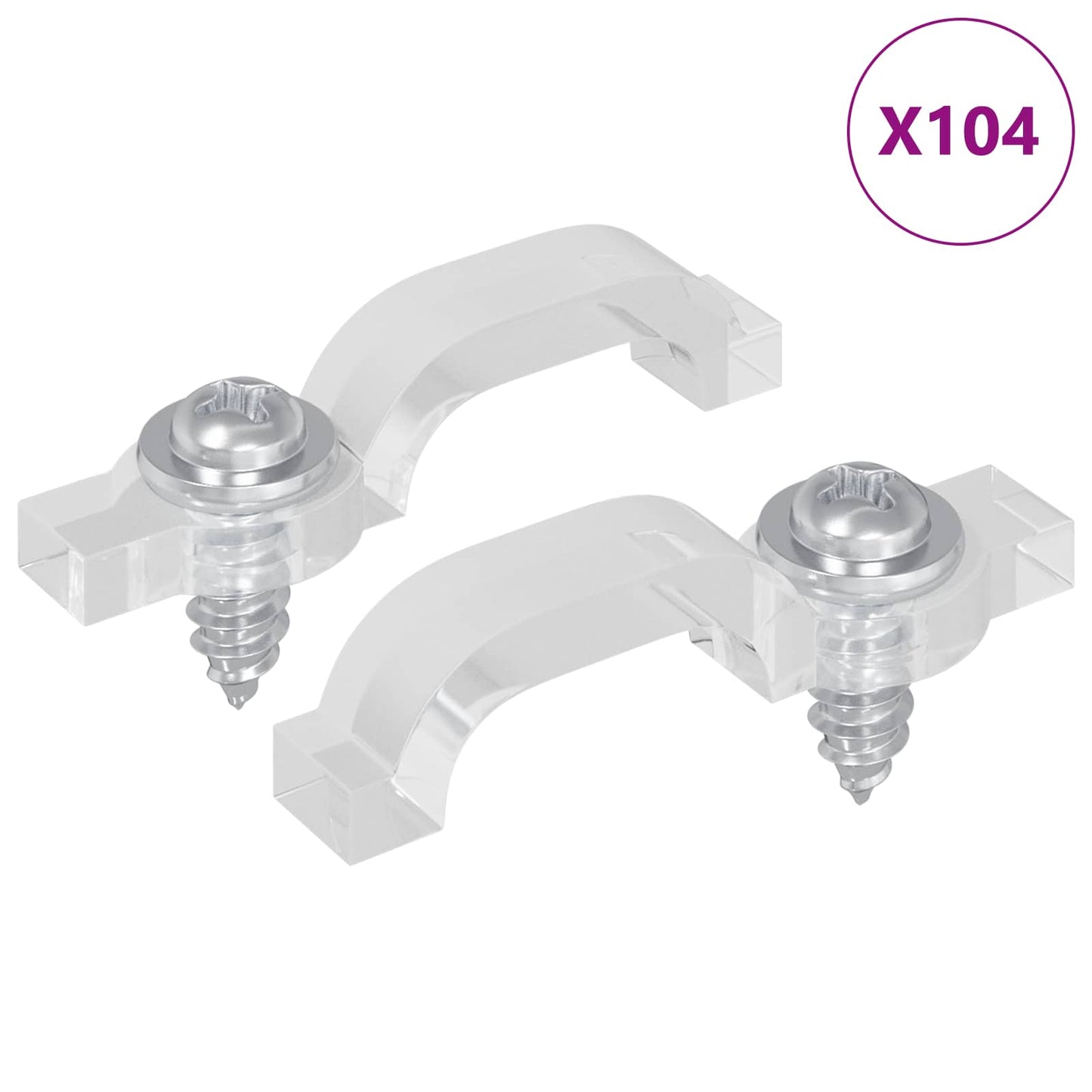 LED Streifen Clips 23,8 mm 2 stk. Transparent