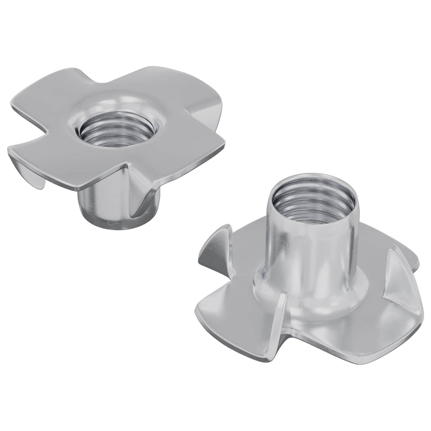 Stift-T-Nuss 2 stk. Silber M6 mm Stahl