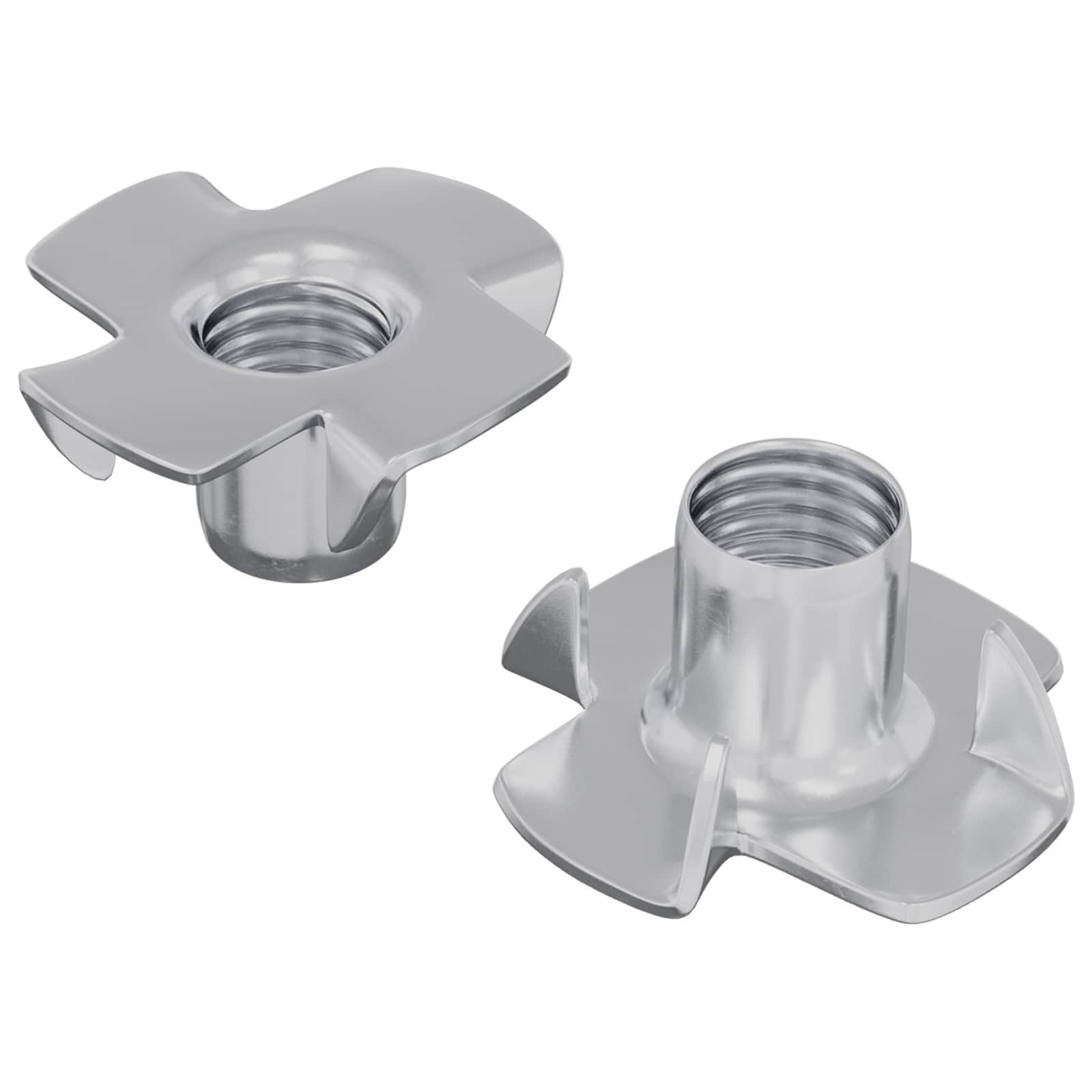 Stift-T-Nuss 2 stk. Silber M6 mm Stahl