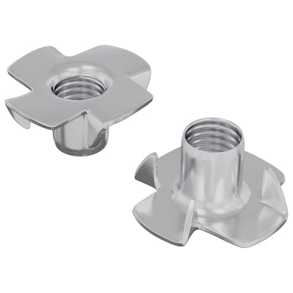 Stift-T-Nuss 2 stk. Silber M6 mm Stahl