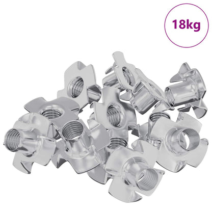 Stift-T-Nuss 7200 stk. Silber M6 mm Stahl