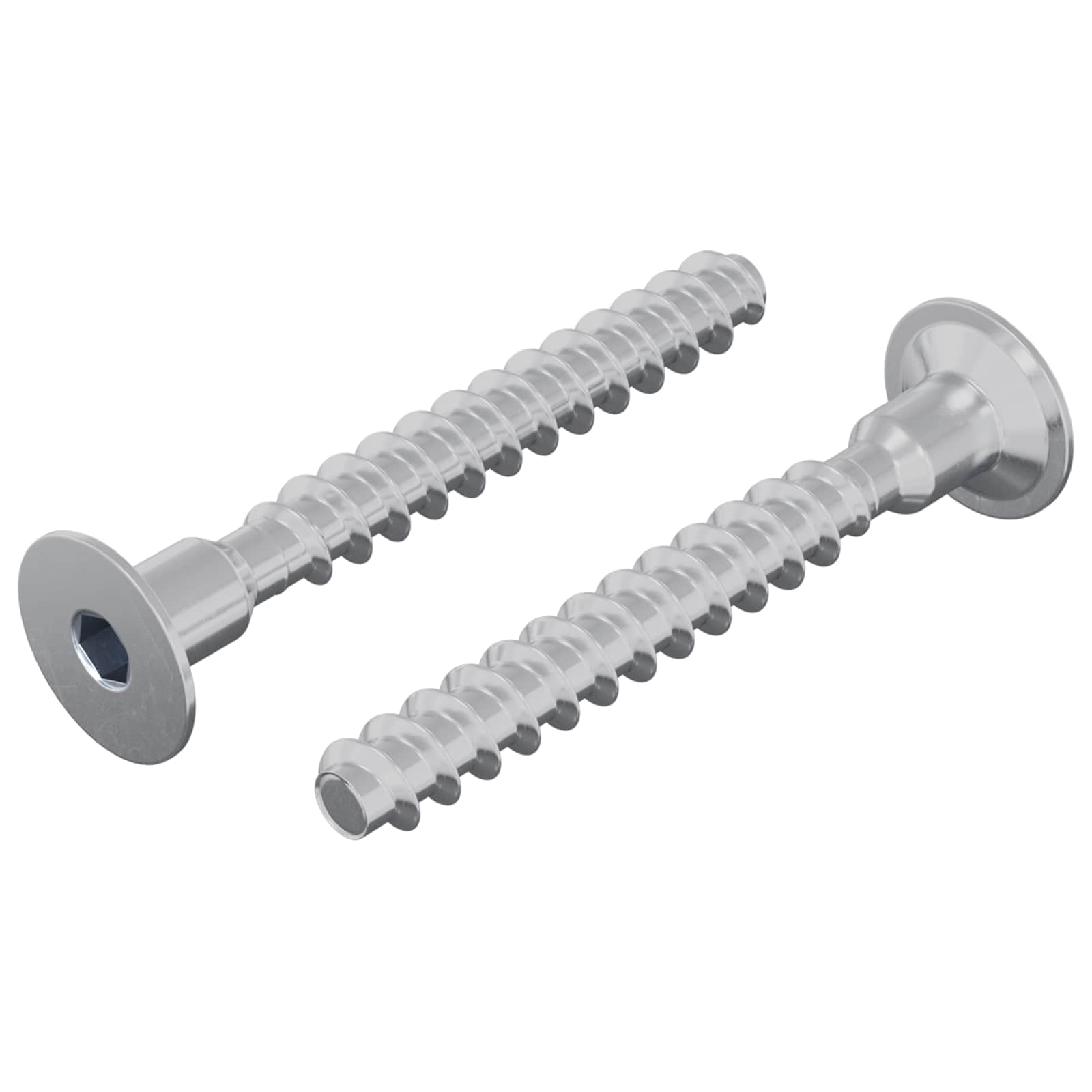 Schraube 2 stk. Zink-beschichtet 5 x 40 mm Eisen