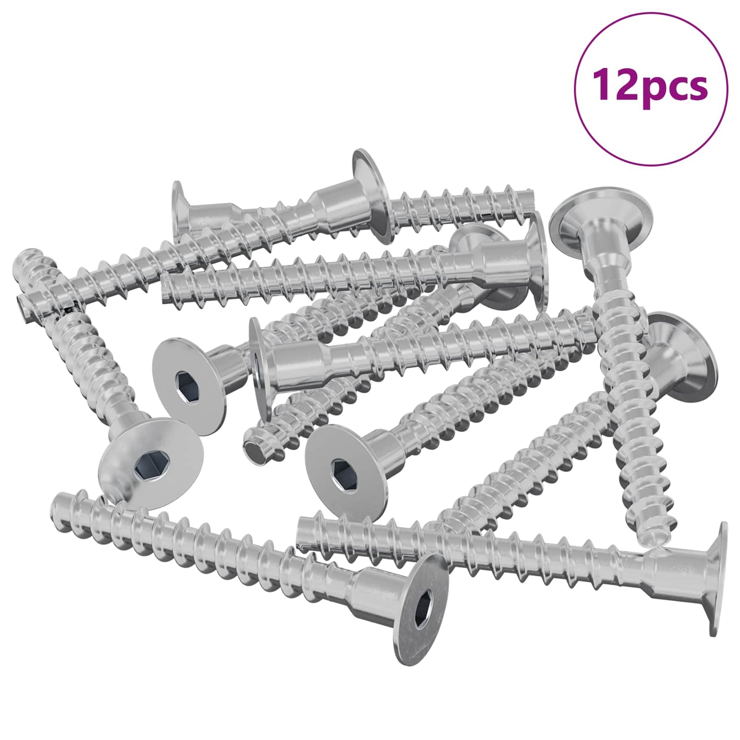 Schraube 12 stk. Zink-beschichtet 5 x 40 mm Eisen