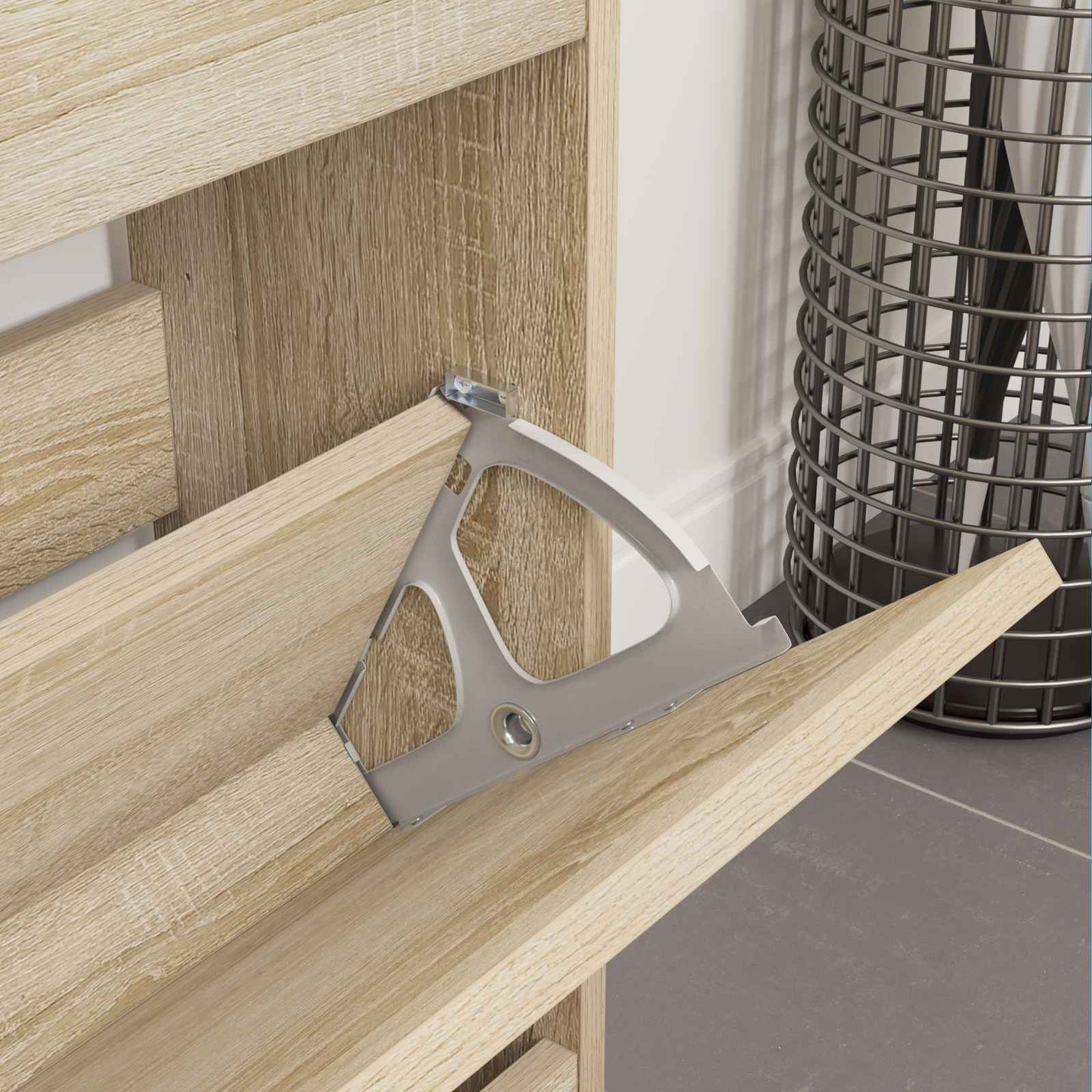 Klappenscharnier 12 Stk. Silber 235 x 155 x 30 mm Eisen