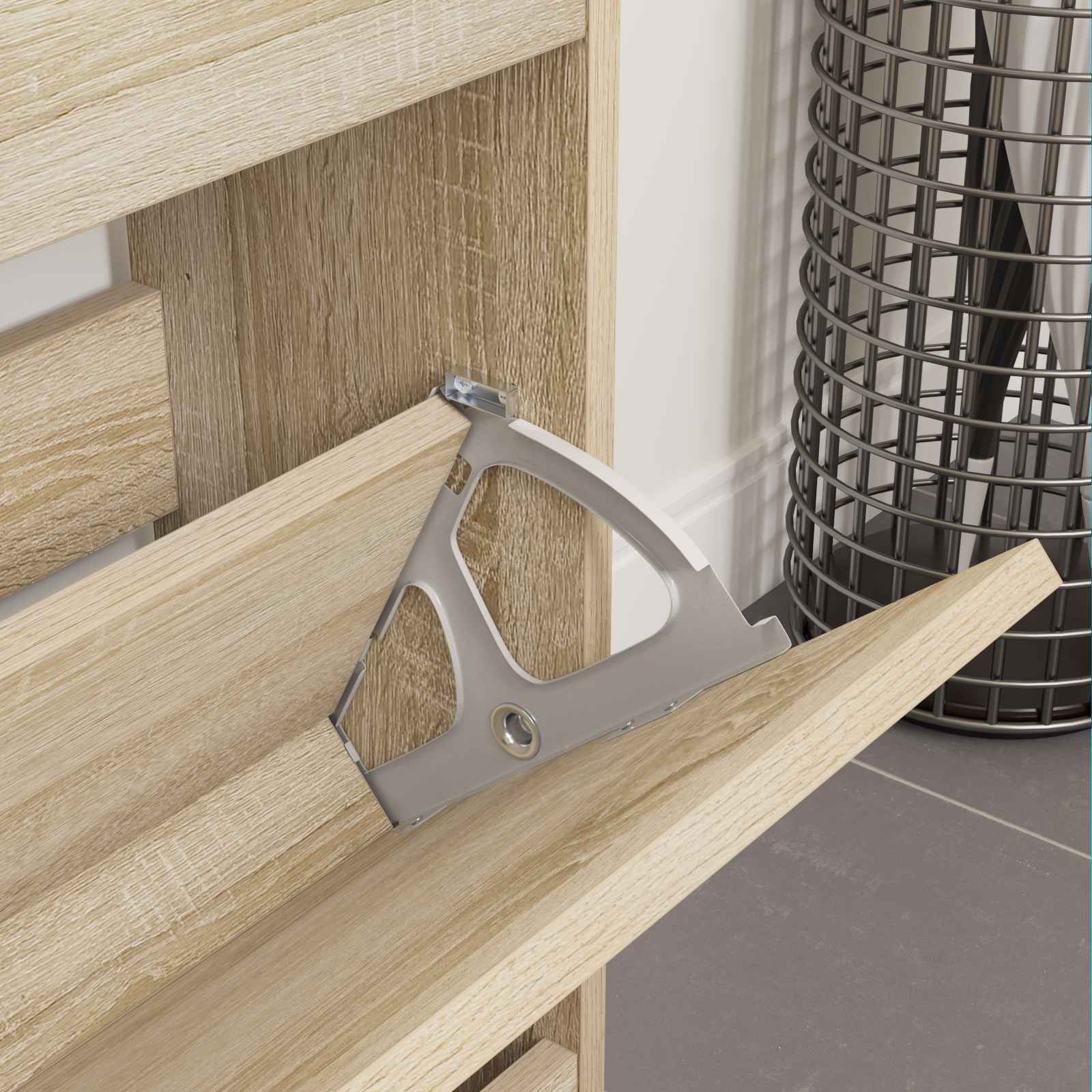Klappenscharnier 12 Stk. Silber 235 x 155 x 30 mm Eisen