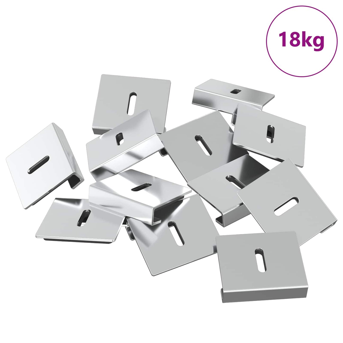 Spiegel Halterungsbracket 340 Nickel 35 x 30 x 8,3 mm Stahl