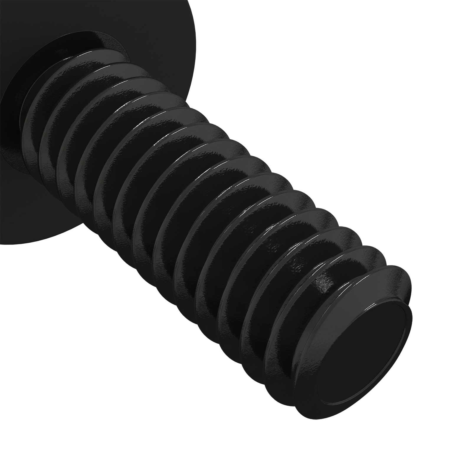 Abstandsschraube 2 Stk. Schwarz M4 Gummi und Stahl