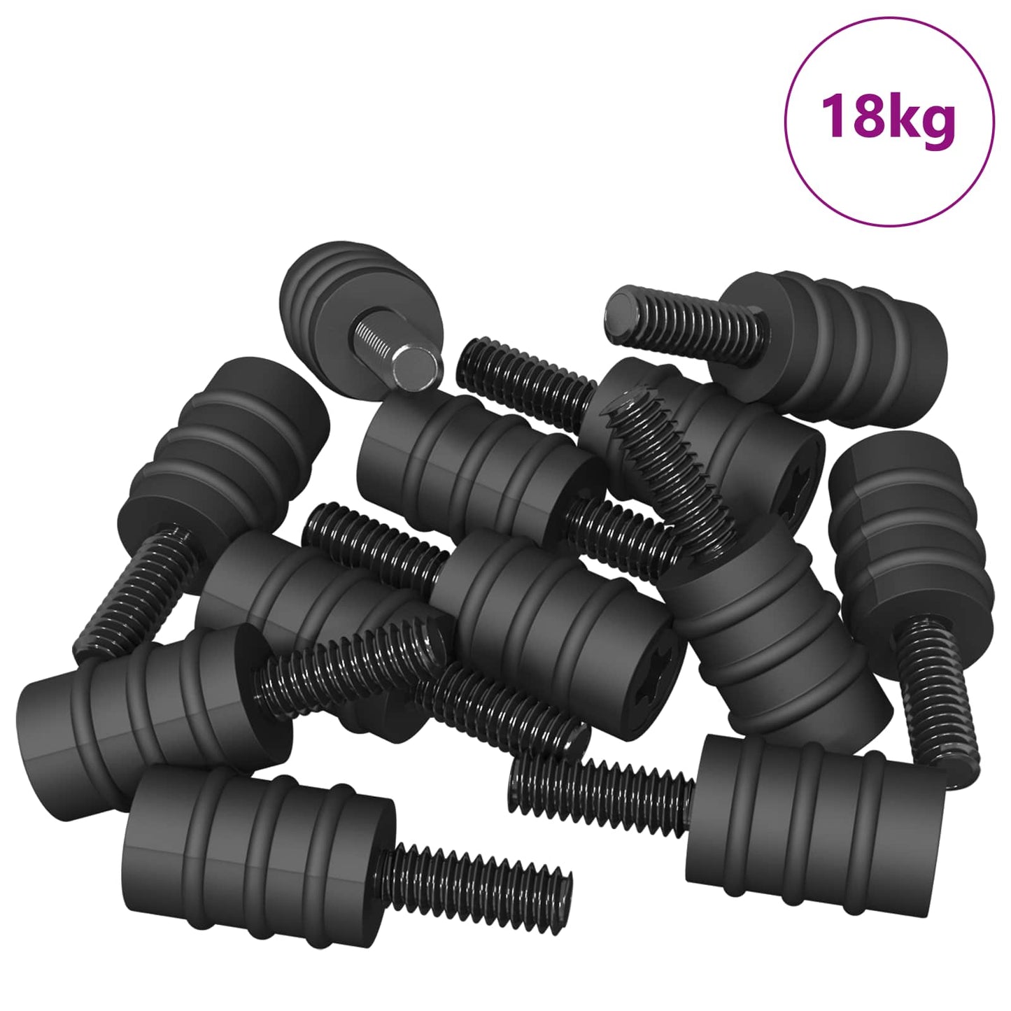 Abstandsschraube 4865 stk. Schwarz M4 Gummi und Stahl