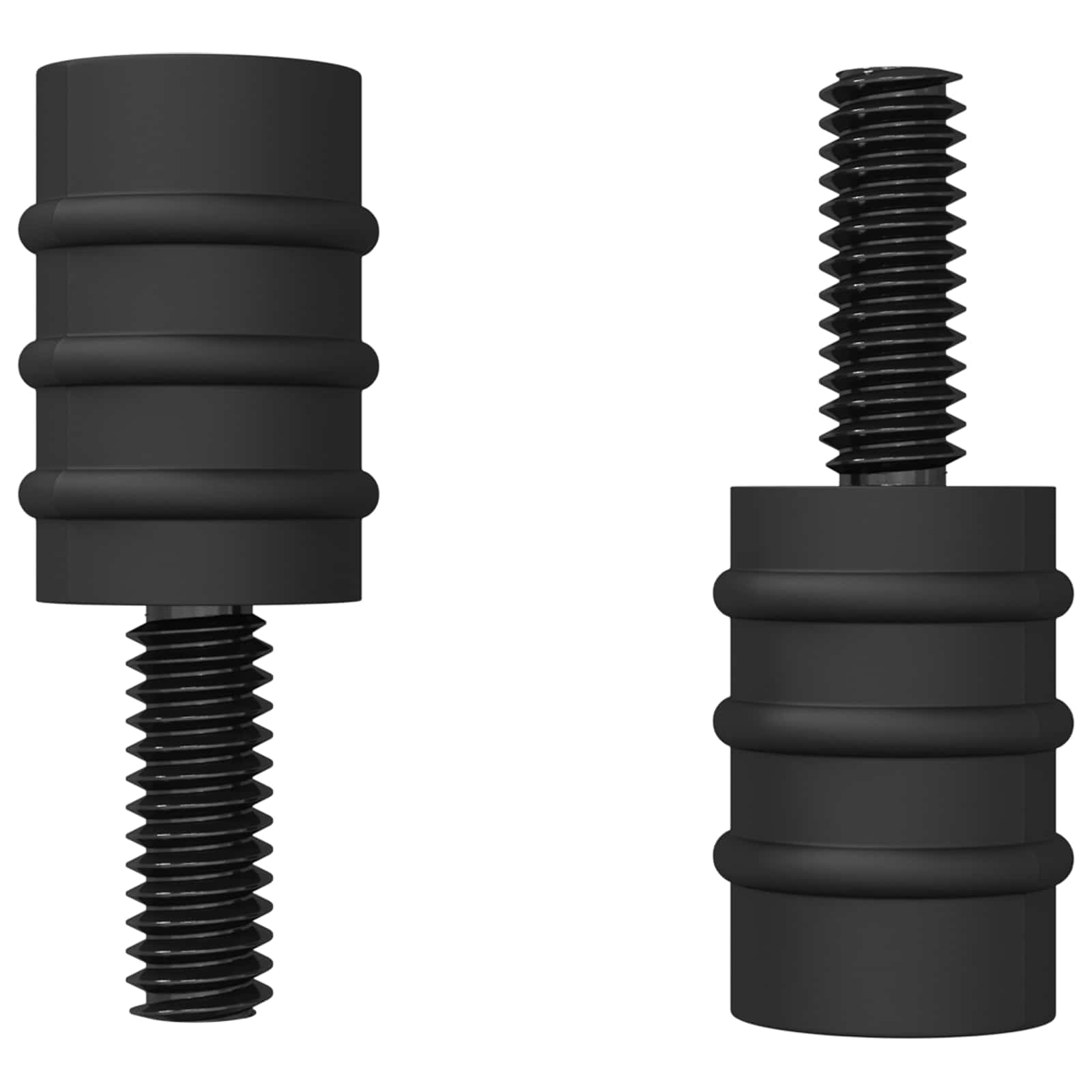 Abstandsschraube 4865 stk. Schwarz M4 Gummi und Stahl
