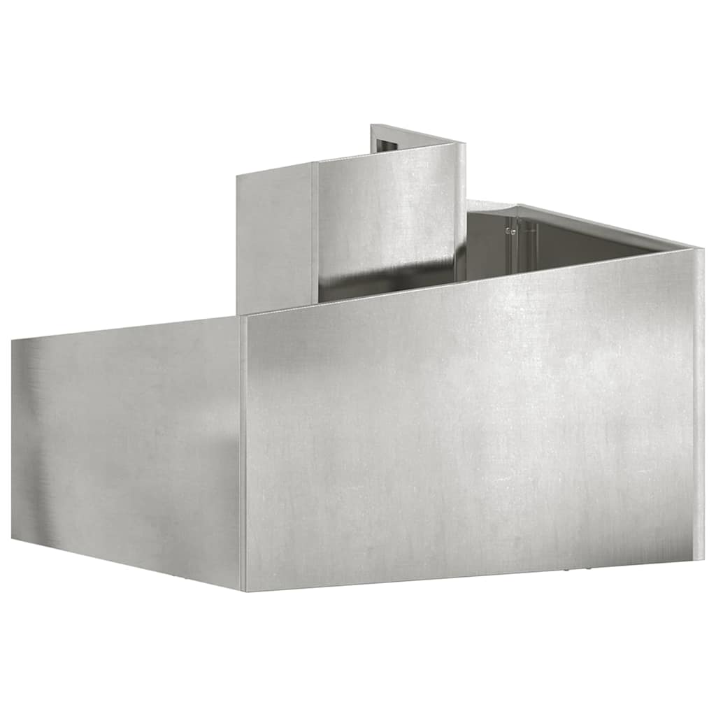 Garten-Pflanzgefäß Silber 60 x 60 x 50 cm Edelstahl