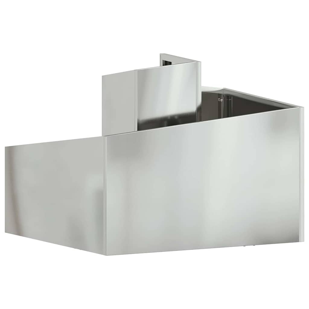 Garten-Pflanzgefäß Silber 60 x 60 x 50 cm Verzinkter Stahl