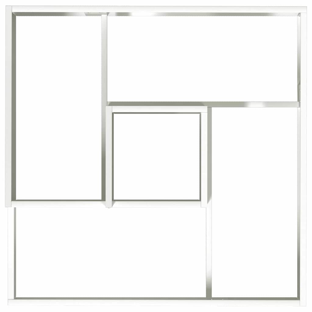 Garten-Pflanzgefäß Weiß 80 x 80 x 50 cm Kaltgewalzter Stahl