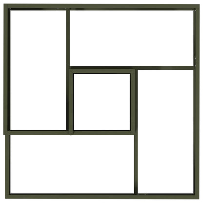 Garten-Pflanzgefäß Olivgrün 80 x 80 x 50 cm Kaltgewalzter Stahl