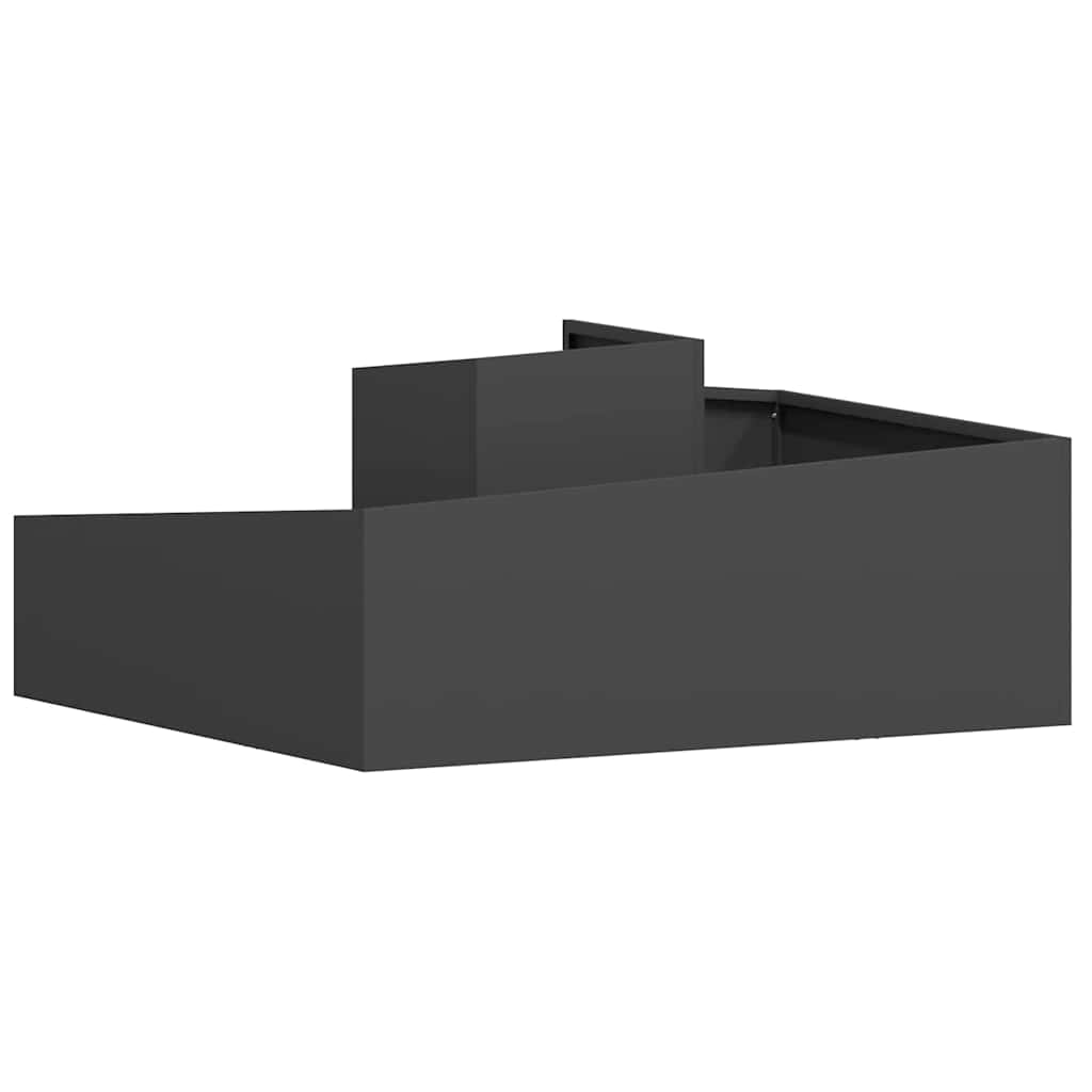 Garten-Pflanzgefäß Schwarz 100 x 100 x 50 cm