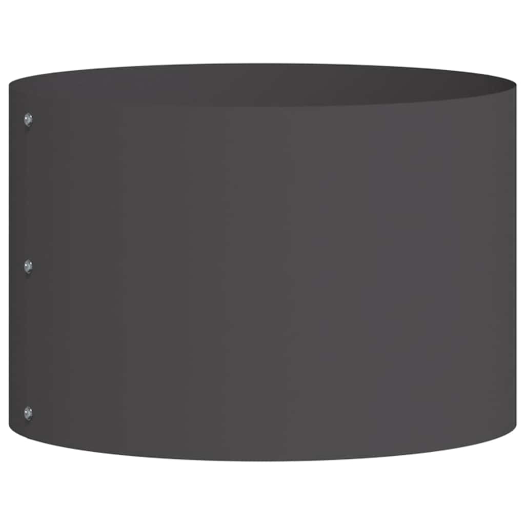 Pflanzenring Schwarz 30 x 30 x 20 cm Kaltgewalzter Stahl