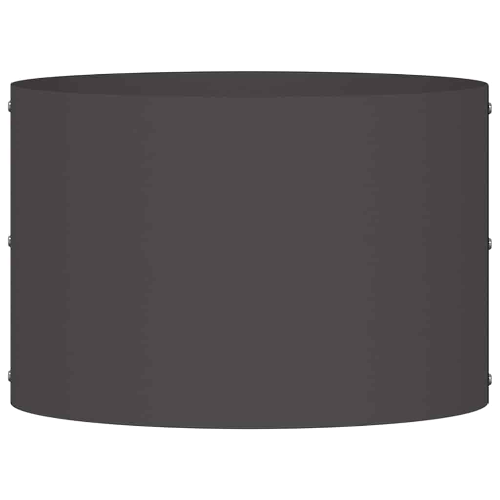 Pflanzenring Schwarz 30 x 30 x 20 cm Kaltgewalzter Stahl