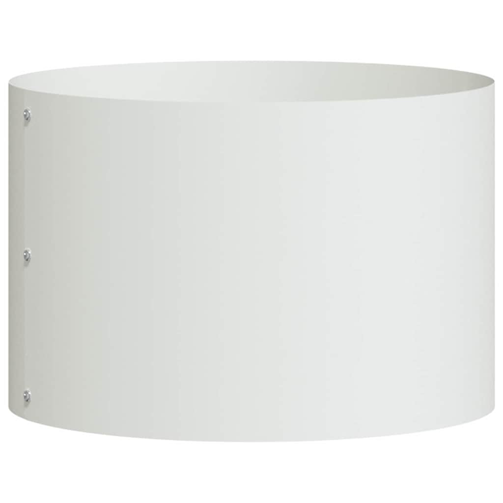 Pflanzenring Weiß 30 x 30 x 20 cm Kaltgewalzter Stahl
