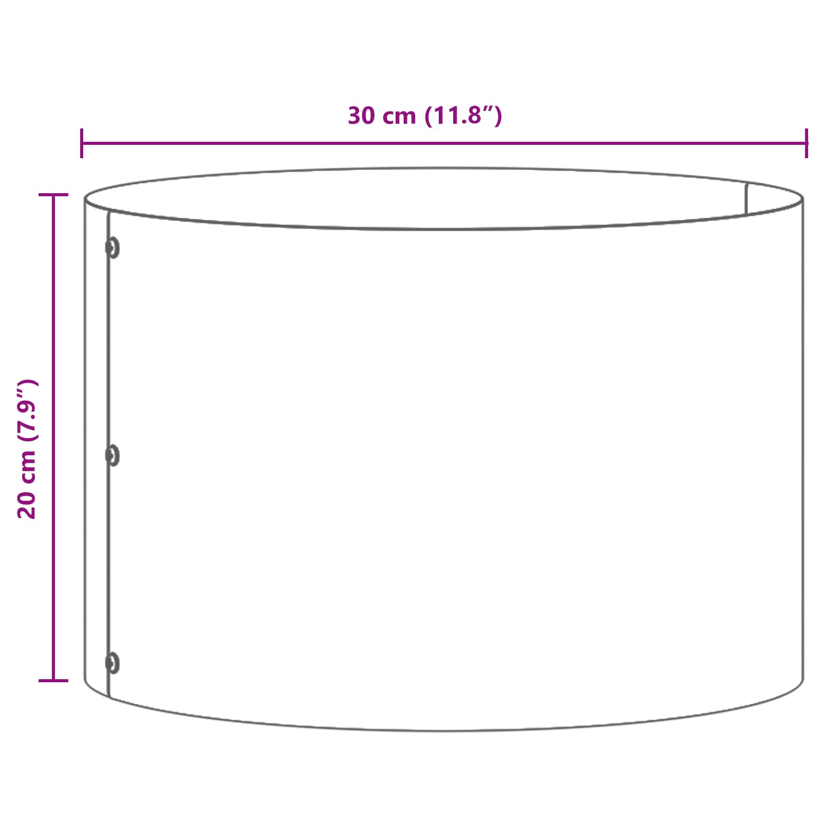 Pflanzenring Rostig 30 x 30 x 20 cm Wetterfeststahl