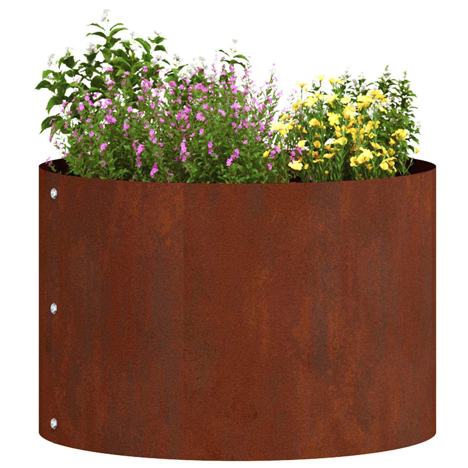 Pflanzenring 5 Stk. Rostig 30 x 30 x 20 cm Wetterfeststahl