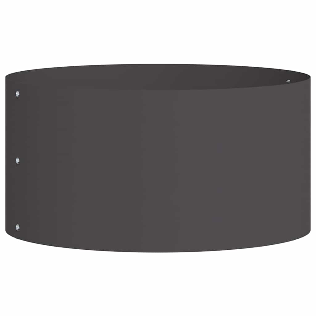 Pflanzenring Schwarz 40 x 40 x 20 cm Kaltgewalzter Stahl