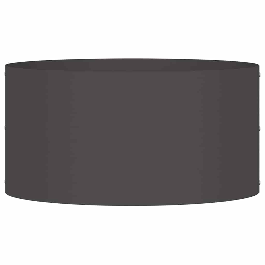 Pflanzenring Schwarz 40 x 40 x 20 cm Kaltgewalzter Stahl