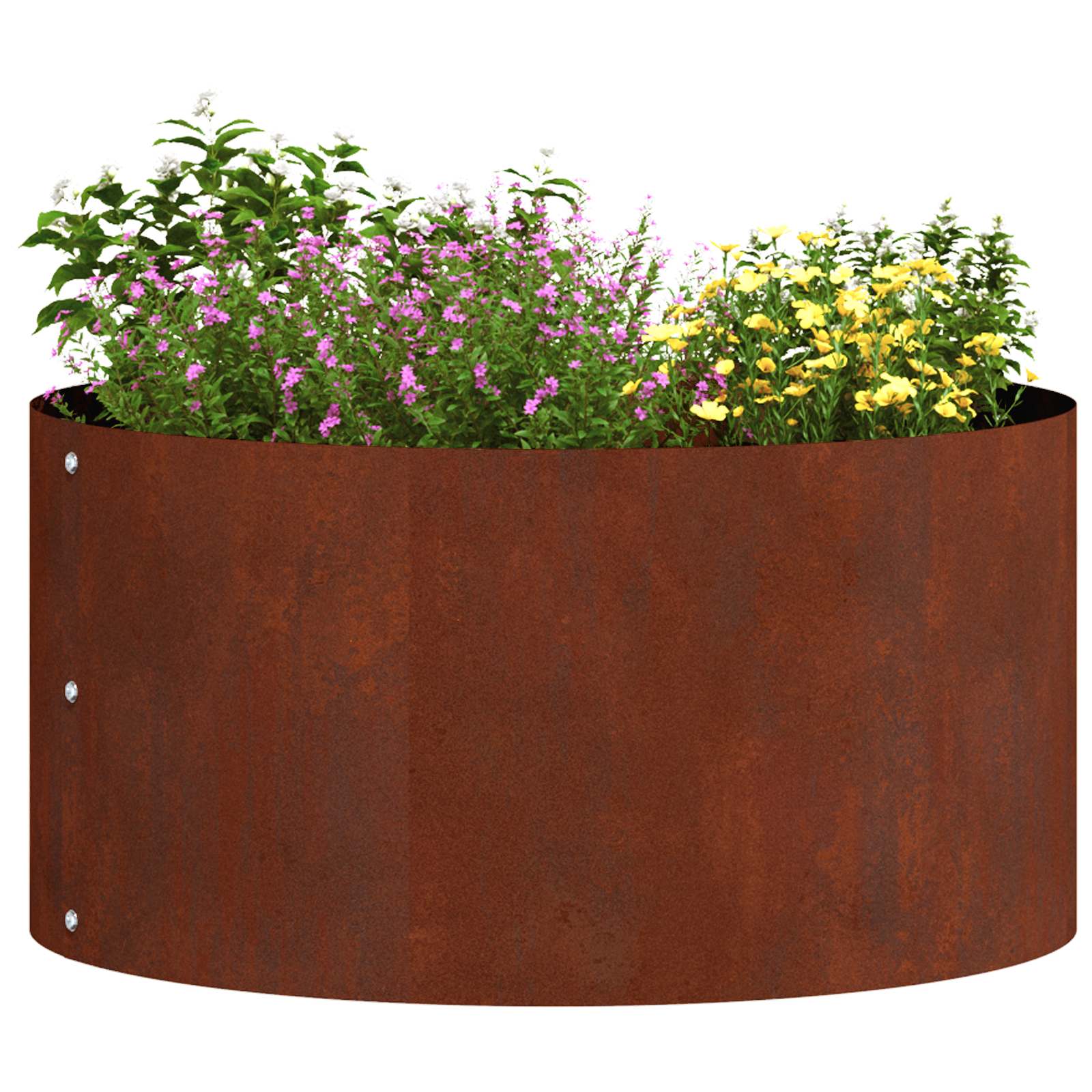 Pflanzenring 5 Stk. Rostig 40 x 40 x 20 cm Wetterfeststahl