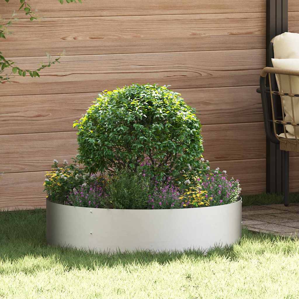 Pflanzenring 5 Stk. Silber 80 x 80 x 20 cm Edelstahl