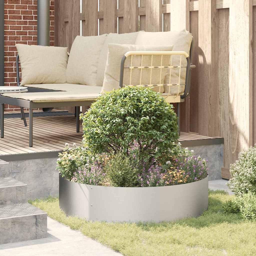 Pflanzenring 5 Stk. Silber 80 x 80 x 20 cm Edelstahl