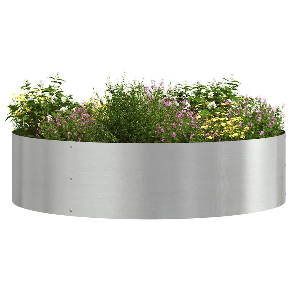 Pflanzenring 5 Stk. Silber 80 x 80 x 20 cm Edelstahl