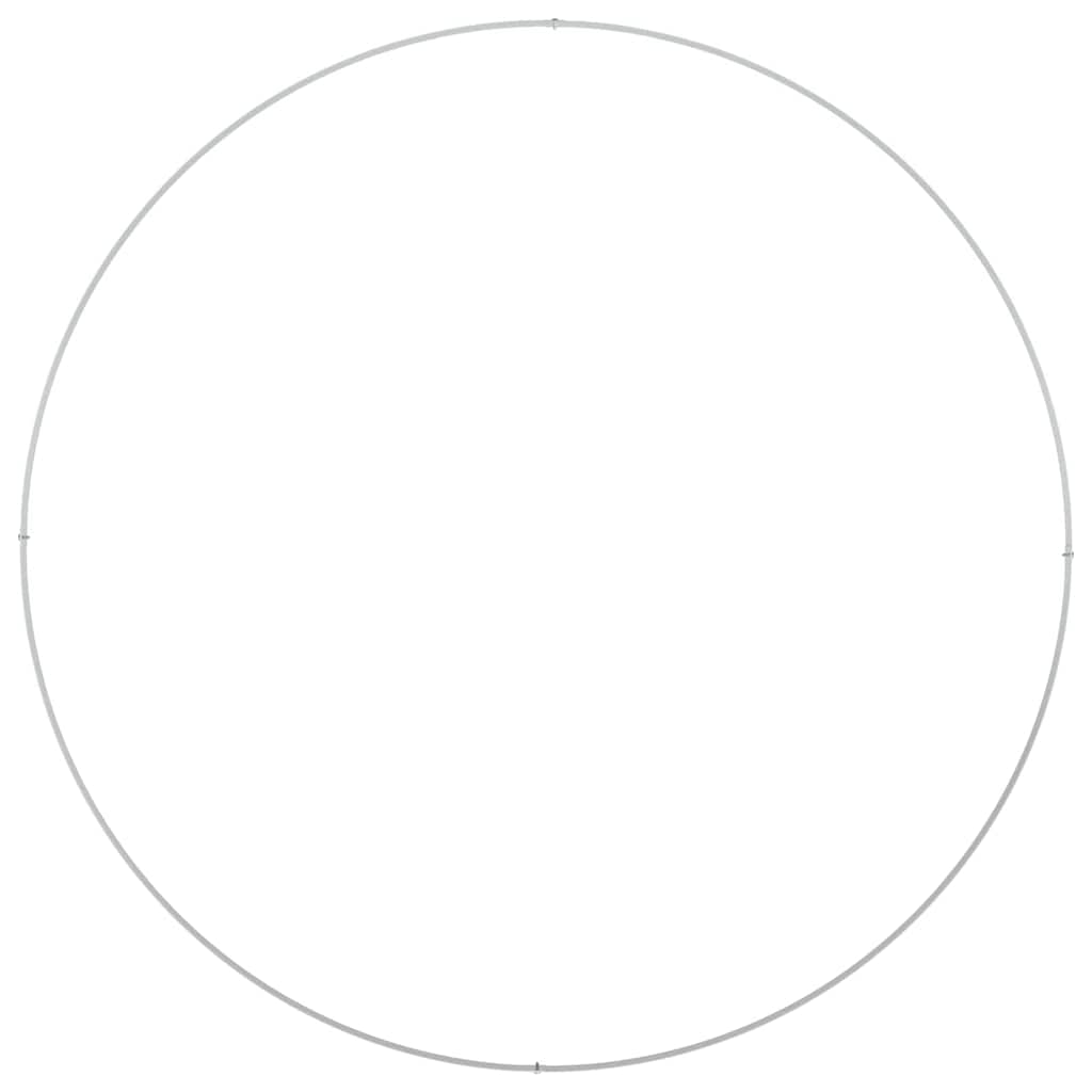 Pflanzenring 5 Stk. Weiß 120 x 120 x 20 cm Kaltgewalzter Stahl