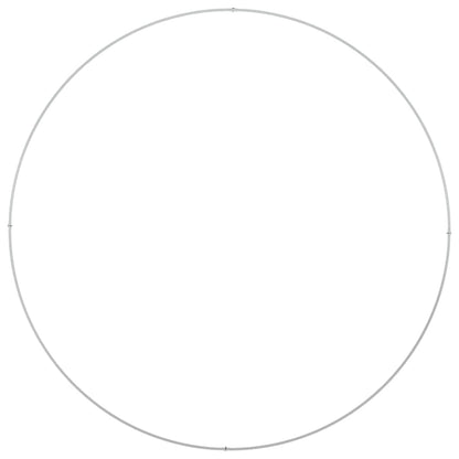 Pflanzenring 5 Stk. Weiß 120 x 120 x 20 cm Kaltgewalzter Stahl