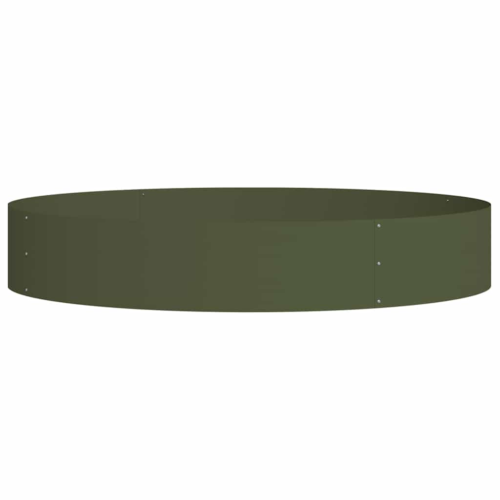 Pflanzenring Olive Grün 120 x 120 x 20 cm Kaltgewalzter Stahl