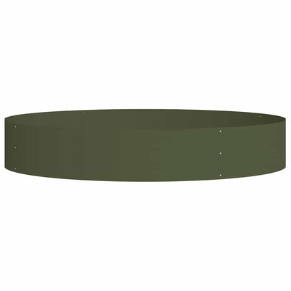 Pflanzenring Olive Grün 120 x 120 x 20 cm Kaltgewalzter Stahl